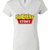 Women's Short Sleeve V-Neck T-Shirt Thumbnail