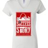 Women's Short Sleeve V-Neck T-Shirt Thumbnail