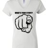 Women's Short Sleeve V-Neck T-Shirt Thumbnail