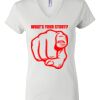 Women's Short Sleeve V-Neck T-Shirt Thumbnail